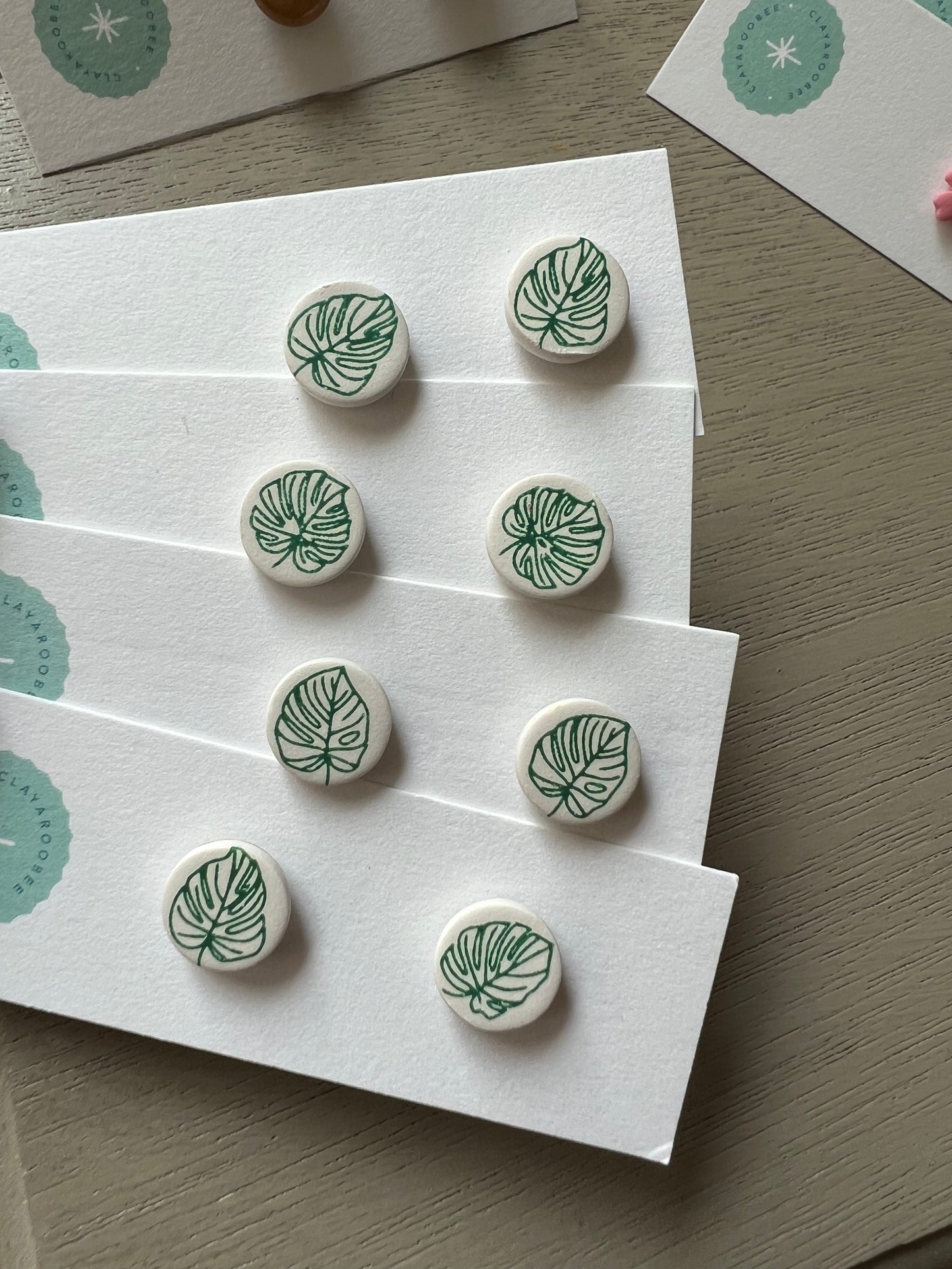 Monstera Studs