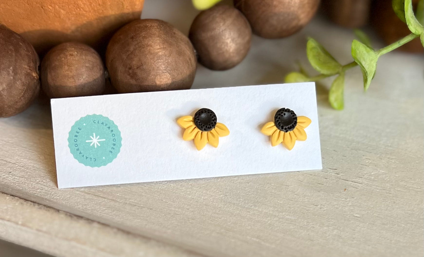 Flower Studs: Half Sunflowers