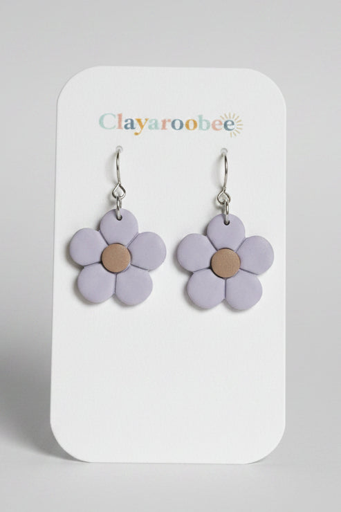 Five Petal Simple Flower, Lavender Purple