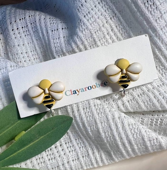 Clip On Studs: Bees
