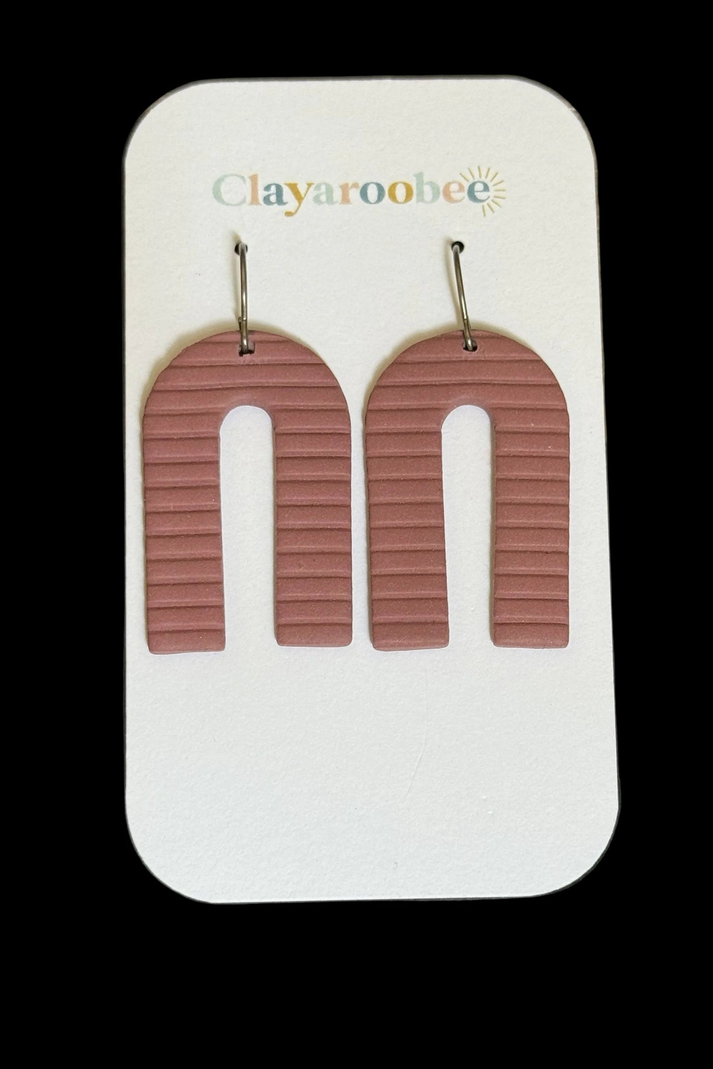 Thin Arch Dangle, Terracotta Ribbed